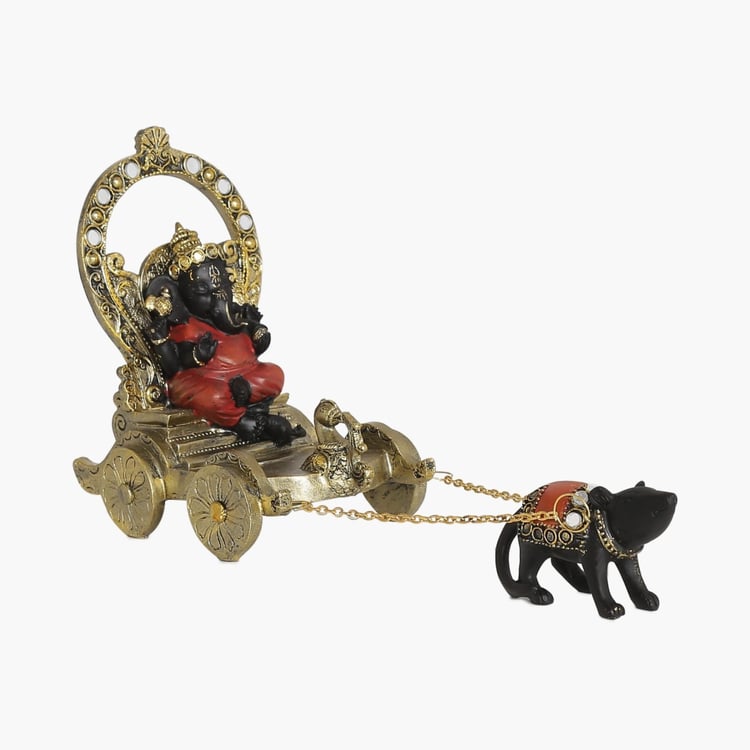 Galaxy Mystic Chariot Ganesha Figurine
