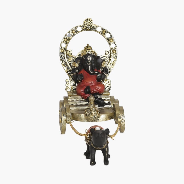 Galaxy Mystic Chariot Ganesha Figurine