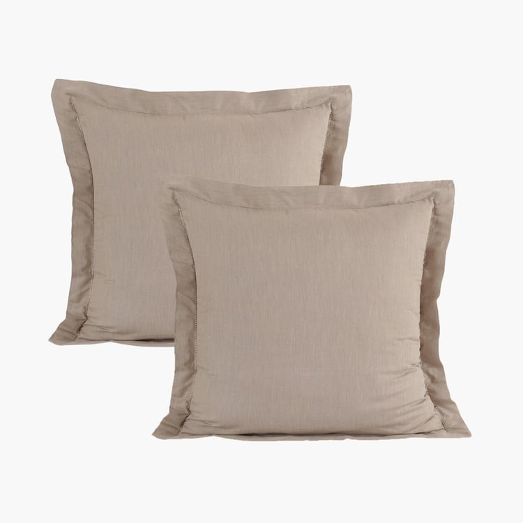 MASPAR Emmie Solid Pillow Cover - Set of 2 - 60 x 60 cm