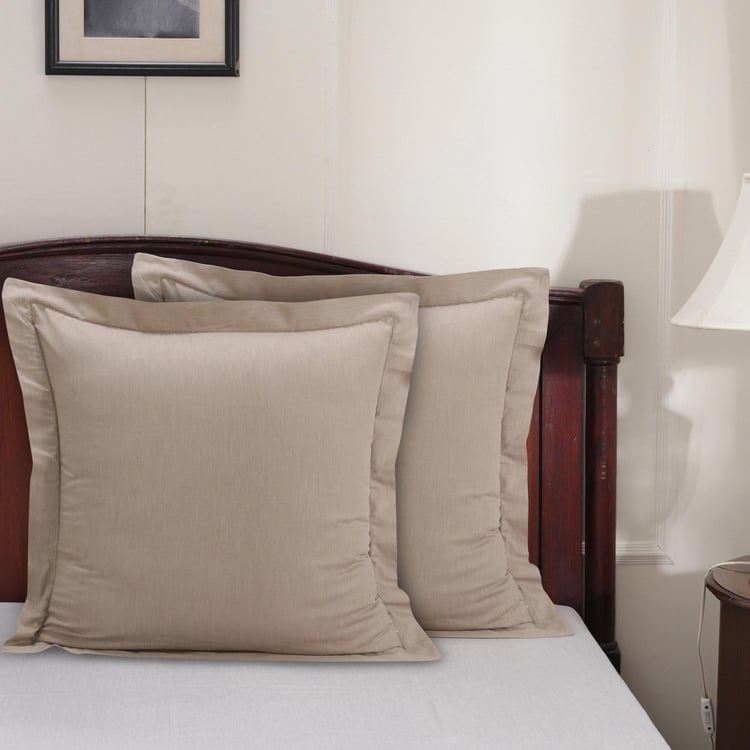 MASPAR Emmie Solid Pillow Cover - Set of 2 - 60 x 60 cm