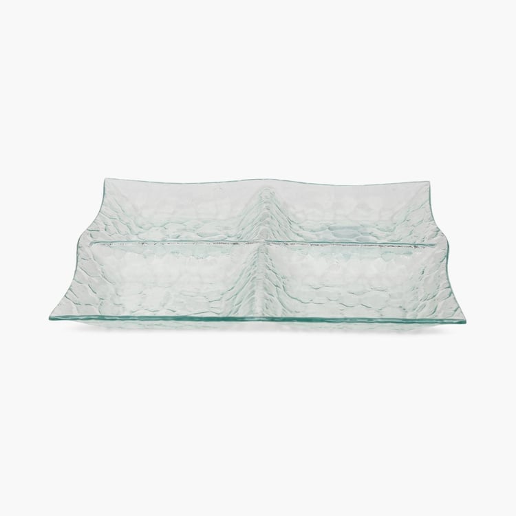 Vienna Four Part Glass Serving Tray