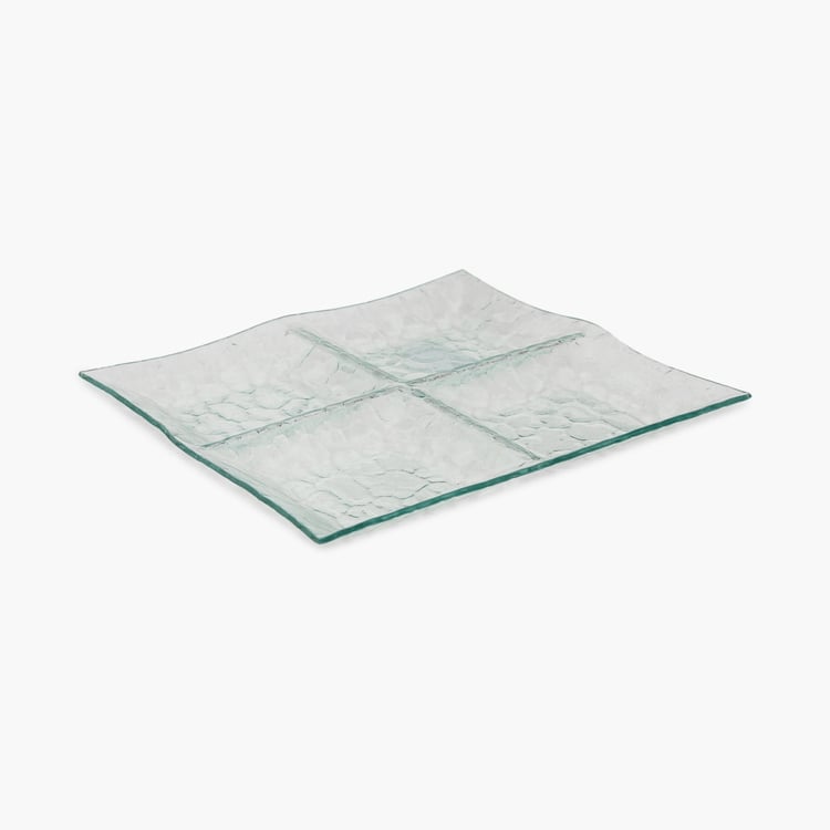 Vienna Four Part Glass Serving Tray