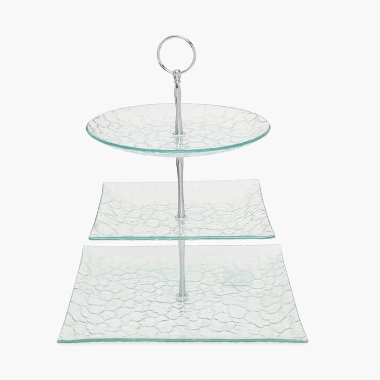 Vienna 3 Tier Glass Serving Tray