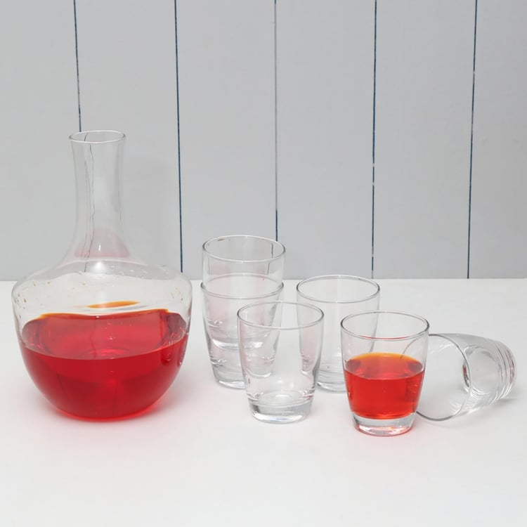 Triffle Bermonte Clear Glass Set - Set Of 7 Pcs.