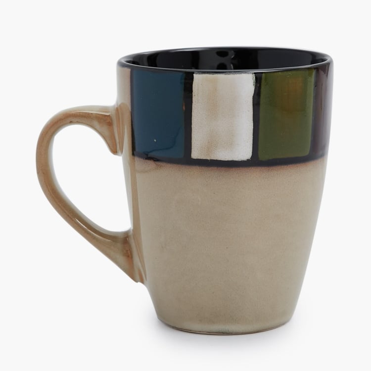 Maris-Adonia Printed Dinner set  - Stoneware -  Brown