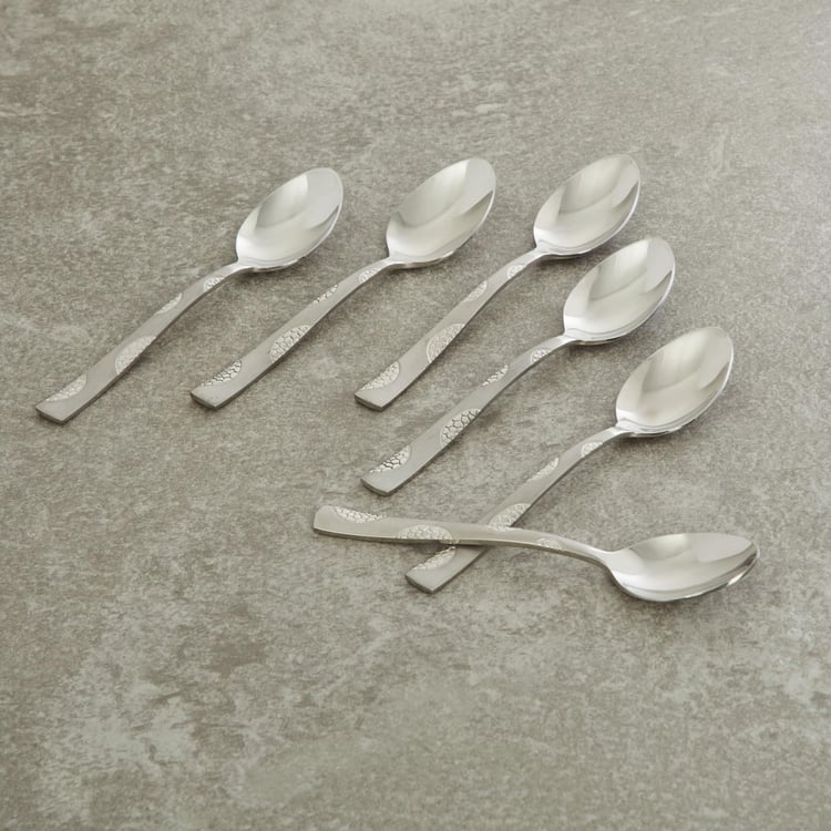 FNS Happiness Stainless Steel Tea Spoon Set - 6 Pcs.