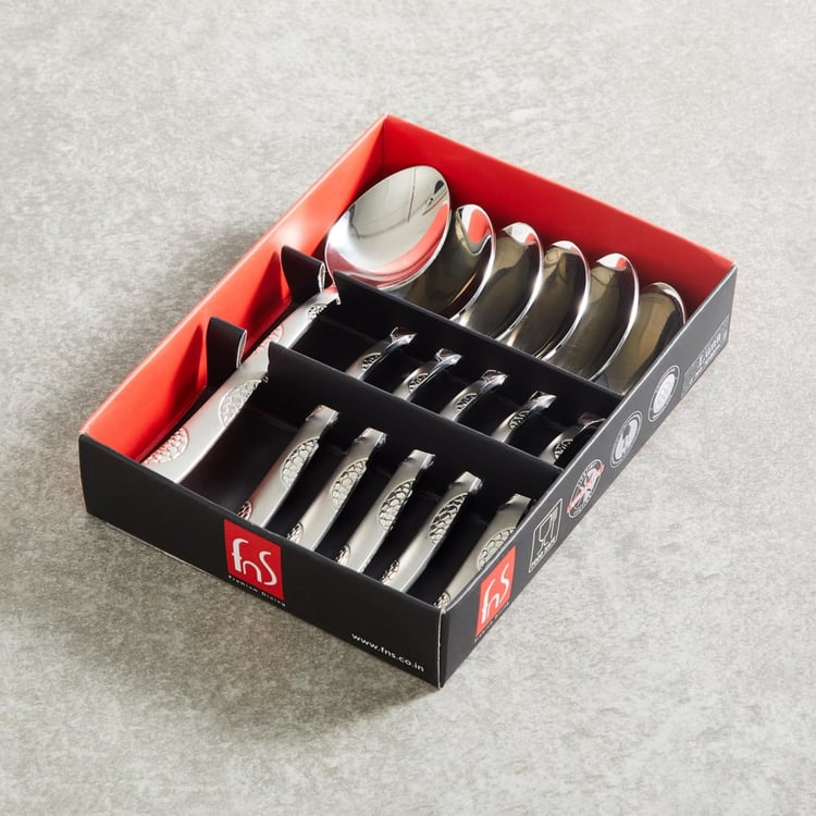 FNS Happiness Stainless Steel Tea Spoon Set - 6 Pcs.