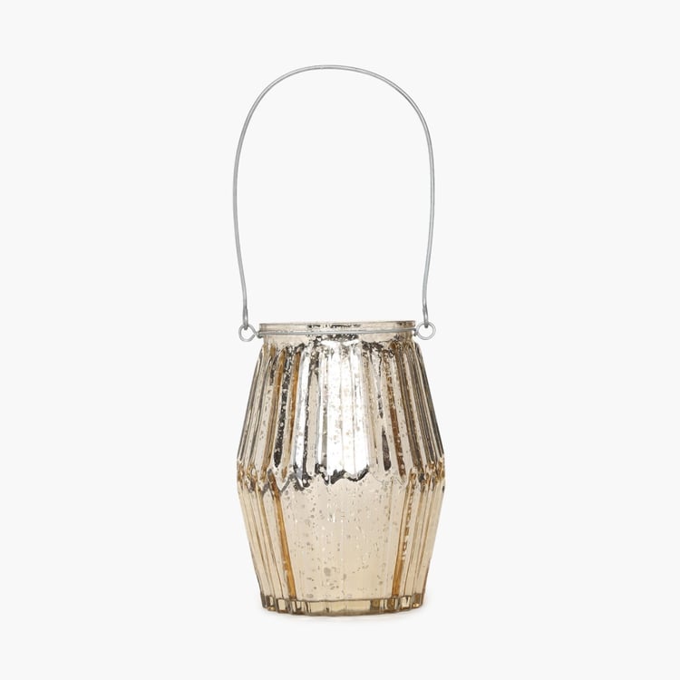 Serena-Shine Metallic Jar with String Light