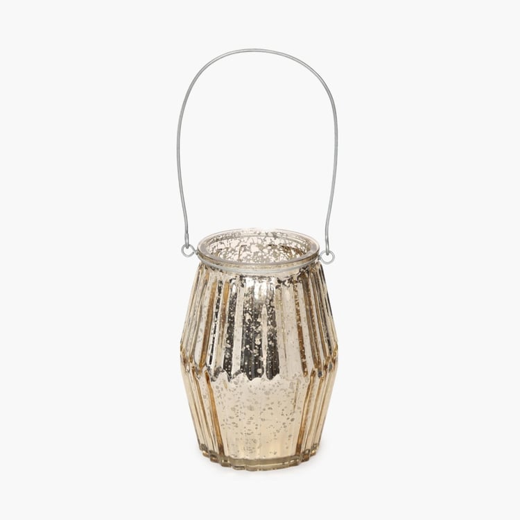 Serena-Shine Metallic Jar with String Light