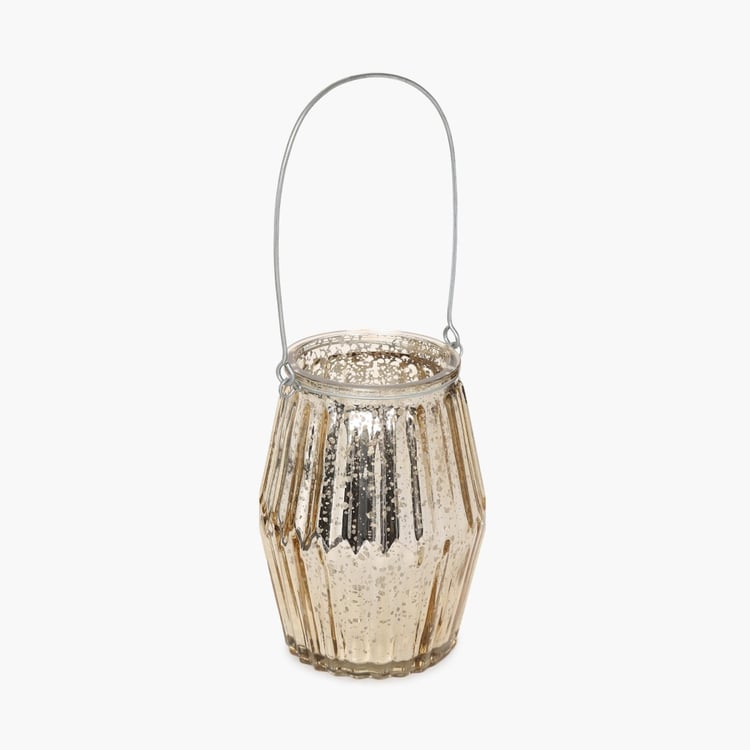 Serena-Shine Metallic Jar with String Light