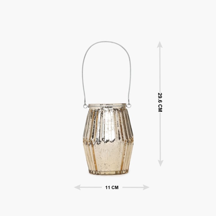 Serena-Shine Metallic Jar with String Light