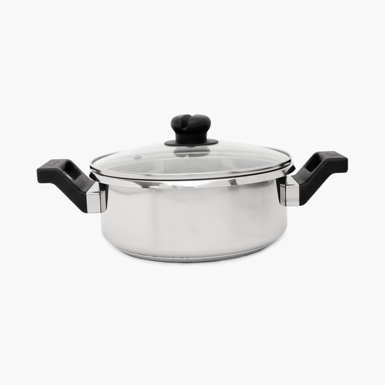 PRESTIGE Clip-On Stainless Steel Cookware With Glass Lid- 3 L