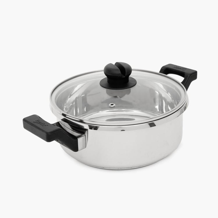 PRESTIGE Clip-On Stainless Steel Cookware With Glass Lid- 3 L