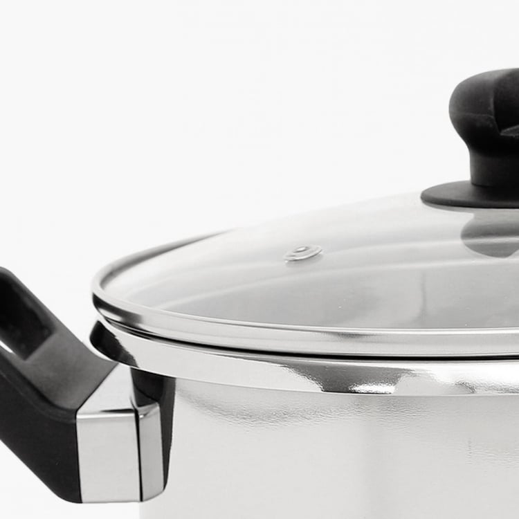 PRESTIGE Clip-On Stainless Steel Cookware With Glass Lid- 3 L