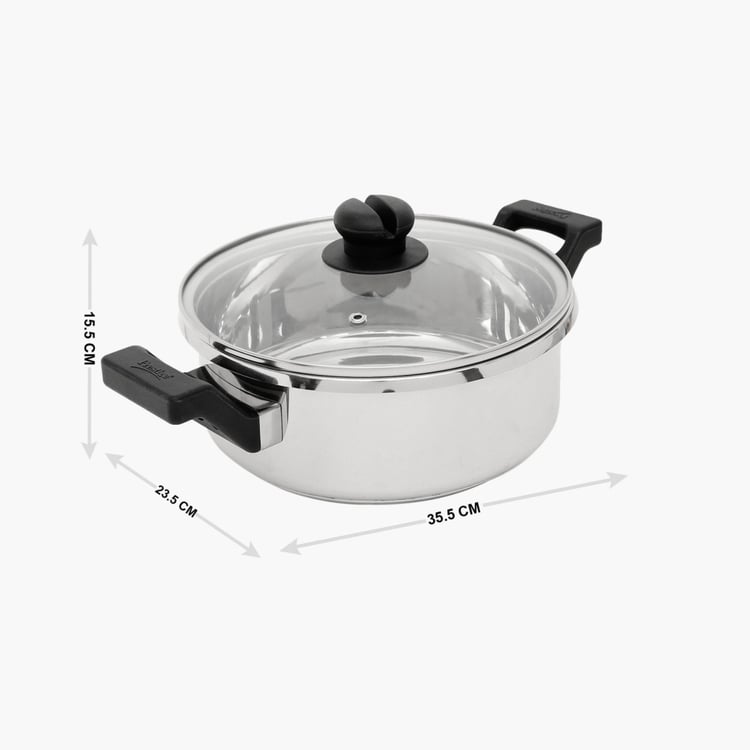 PRESTIGE Clip-On Stainless Steel Cookware With Glass Lid- 3 L