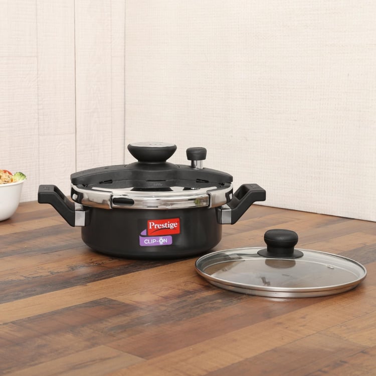 PRESTIGE Clip-On Stainless Steel Cookware With Glass Lid Accessory- 3 L