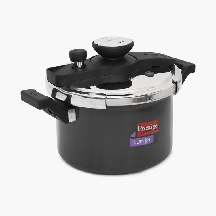 PRESTIGE Clip-On Stainless Steel Pressure Cooker With Glass Lid Accessory- 5 L