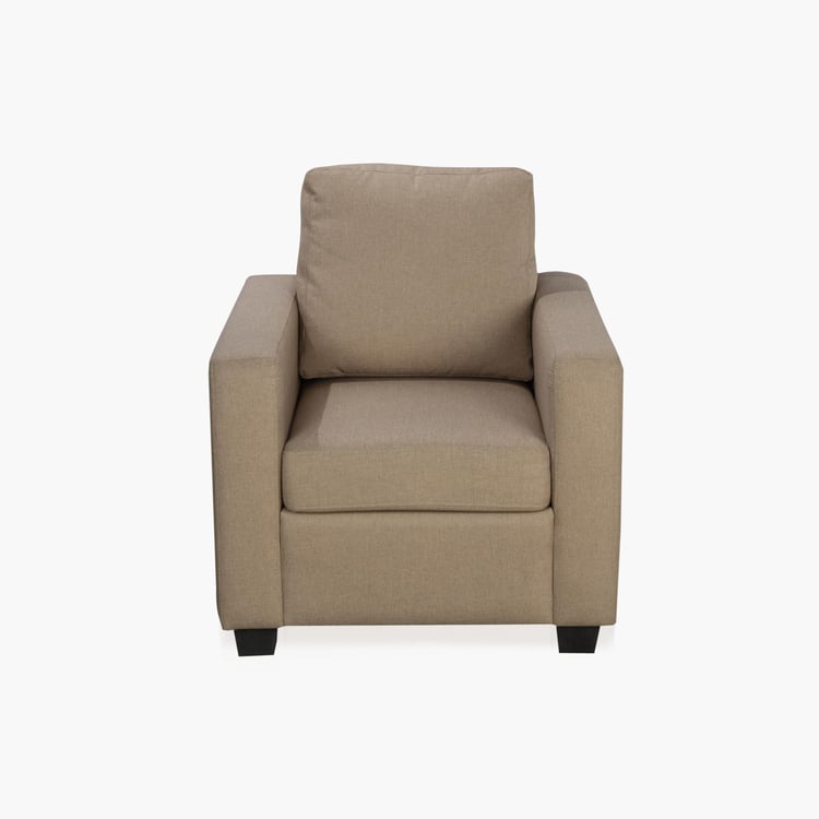 Signature Arden Fabric 1-Seater Sofa - Brown