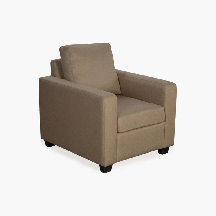 Signature Arden Fabric 1-Seater Sofa - Brown