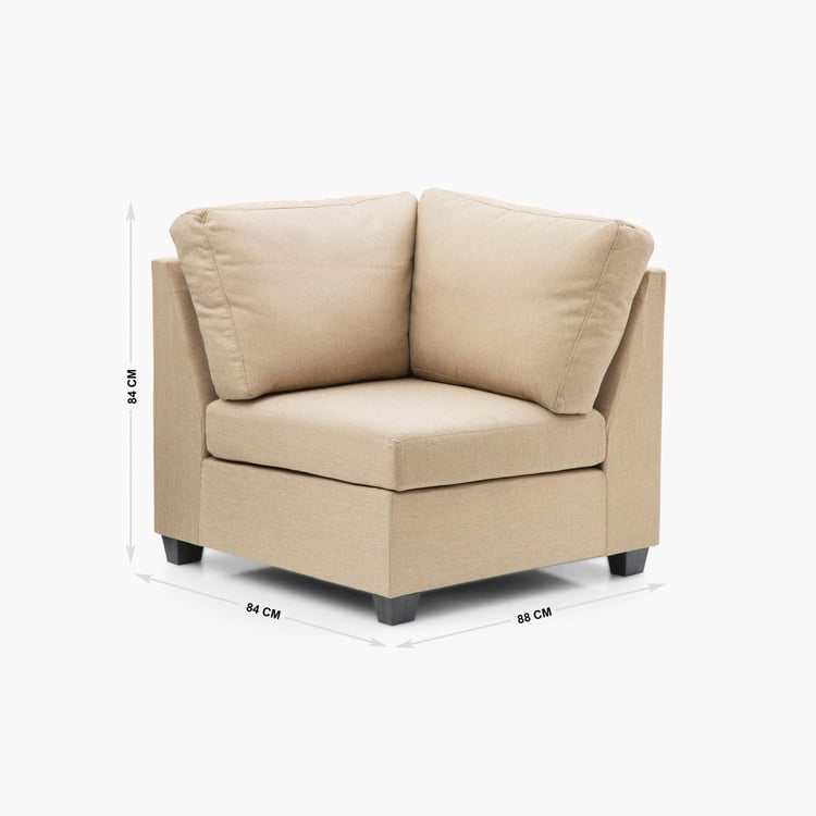 Signature Arden Fabric Sofa Corner - Beige