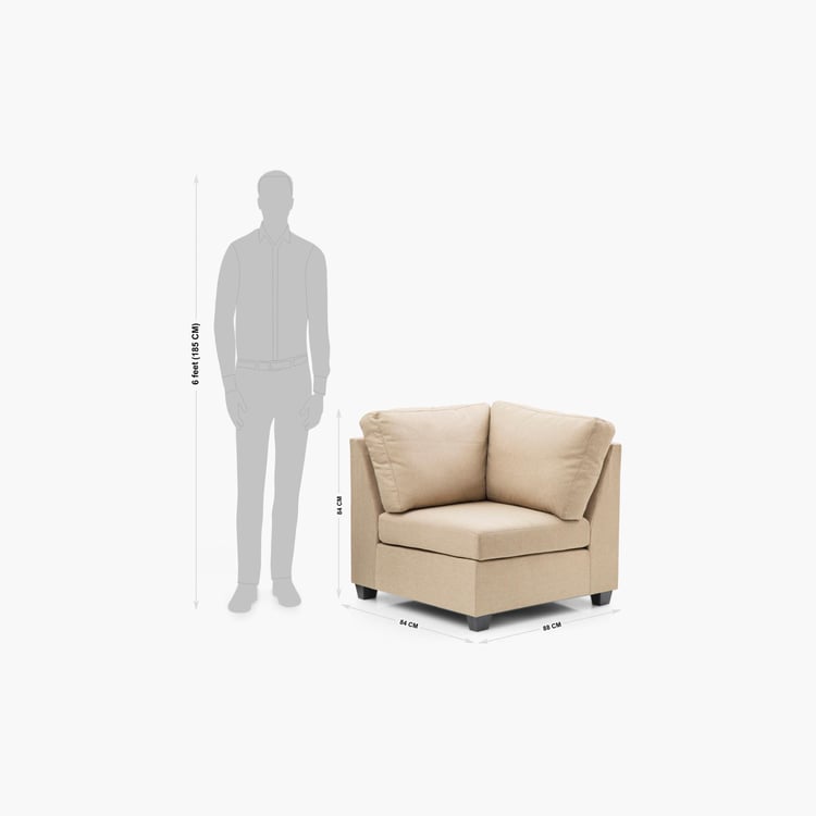 Signature Arden Fabric Sofa Corner - Beige
