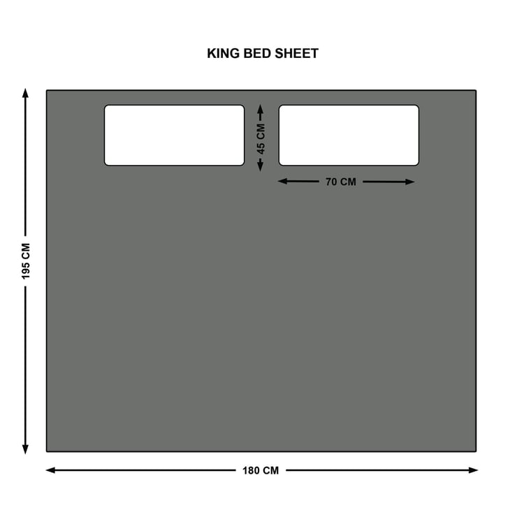 Signature Solid 3-Pc. King Size Fitted Bedsheet Set - 195 x 180 cm