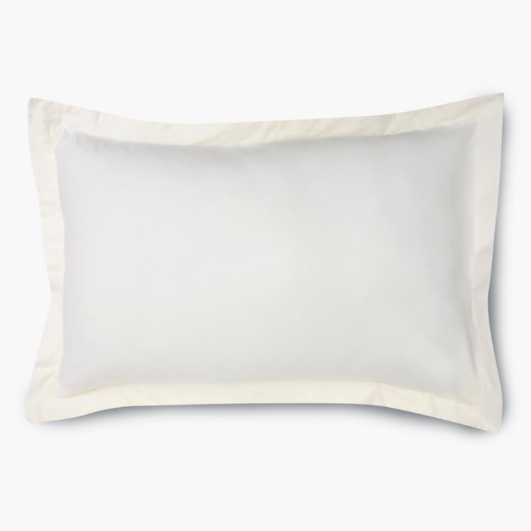 Signature Solid Cotton Pillow Cases- Set Of 2 Pcs.