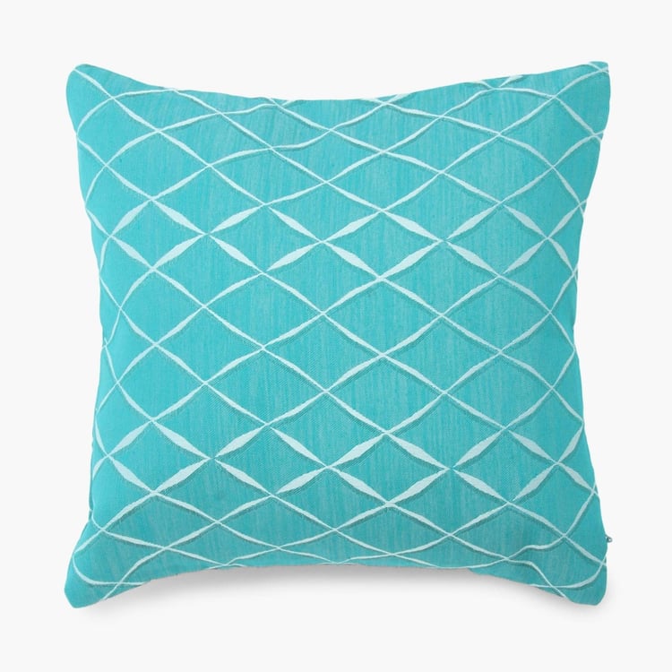 Celebration Geometric Jacquard Cushion Cover Set- 2 Pcs