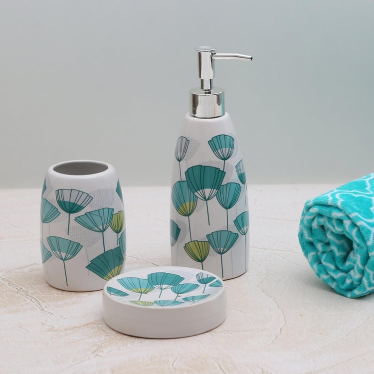 Addison Ceramic Bath Accessories Set- Pack Of 3 Pcs.