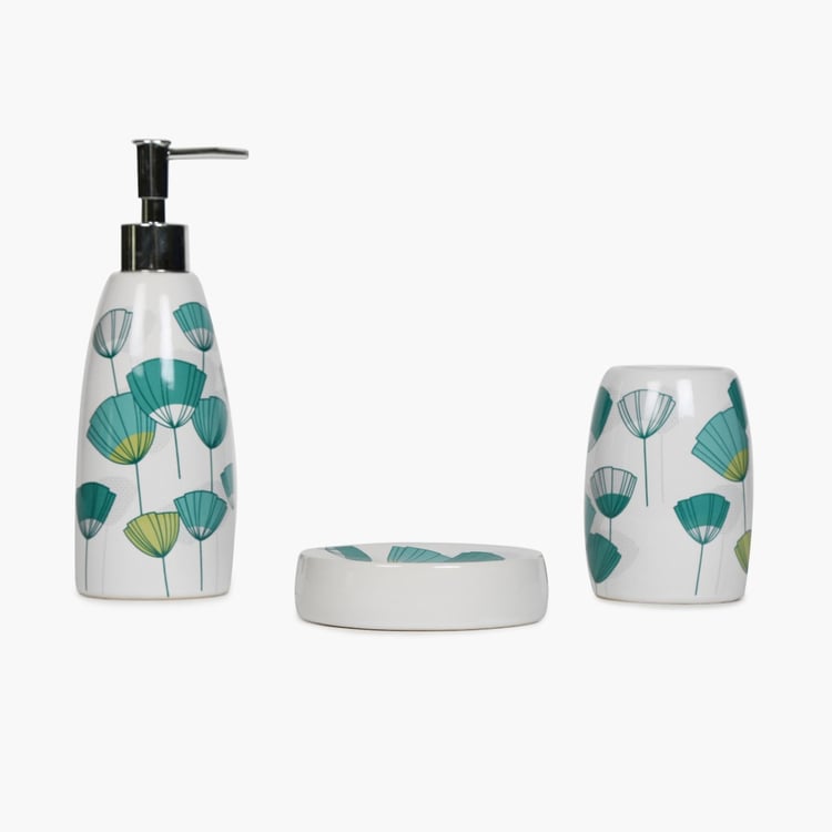 Addison Ceramic Bath Accessories Set- Pack Of 3 Pcs.
