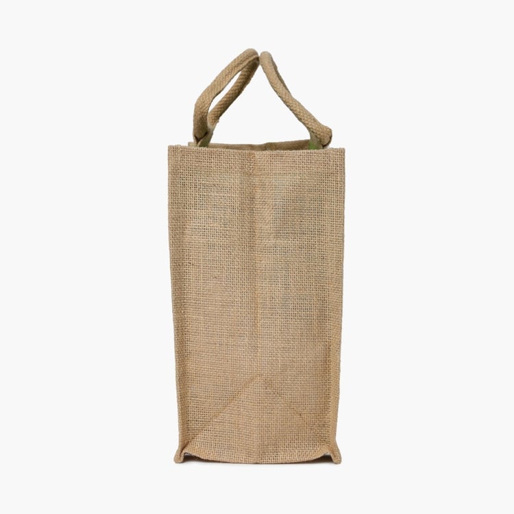 Bicycle Print Small Jute Bag