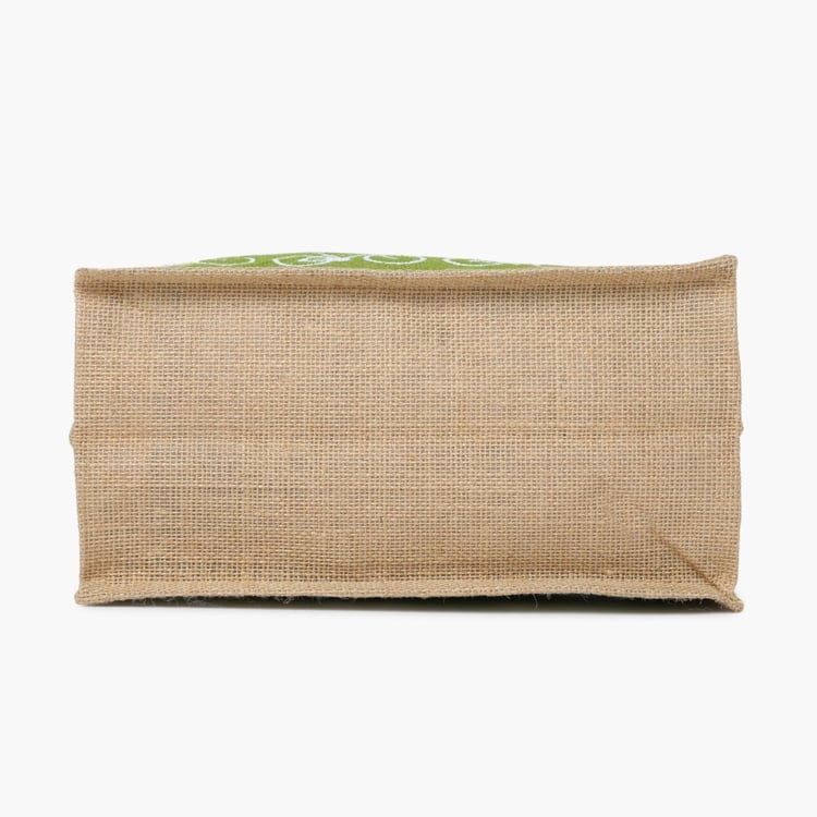 Bicycle Print Small Jute Bag
