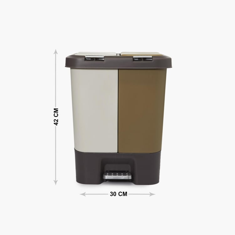 Sedona Plastic Push and Pedal Bin - 10L