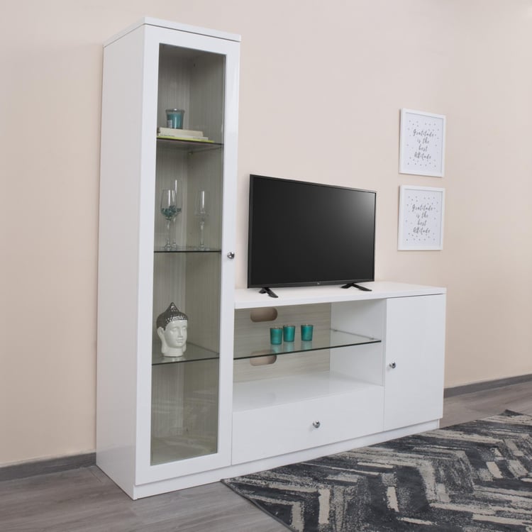 Alaska Entertainment Wall Unit - White