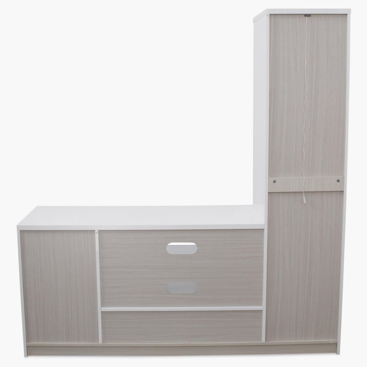 Alaska Entertainment Wall Unit - White