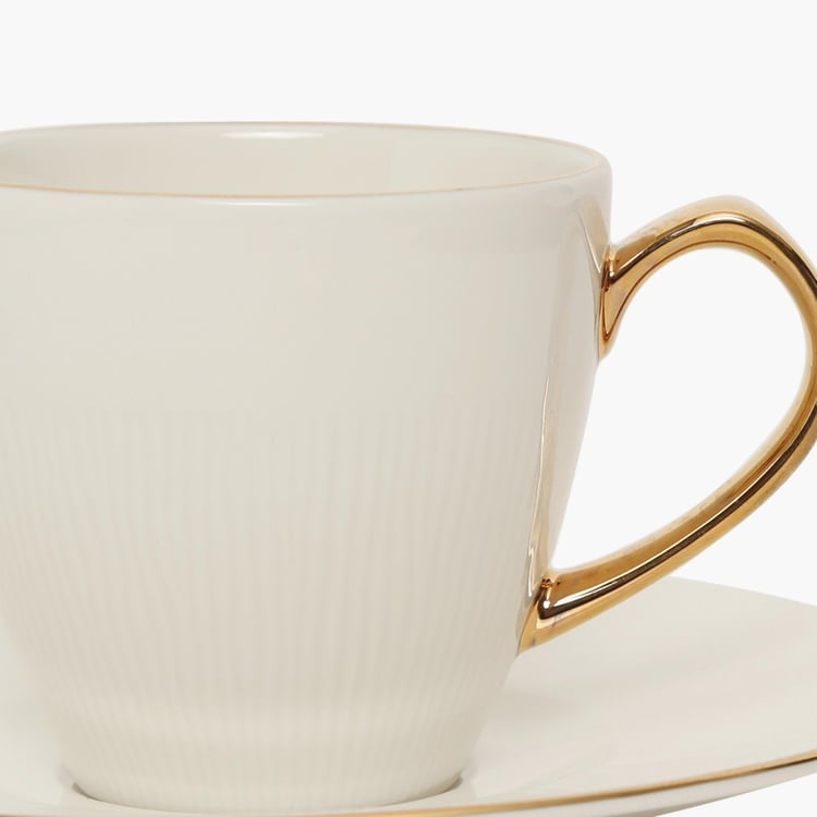 Marshmallow Ceramic Cup and Saucer - 200ml