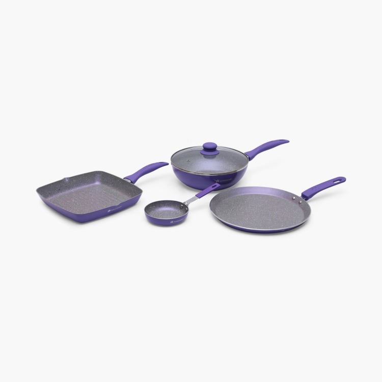 WONDERCHEF Celebration Cookware Set with Lid - Purple