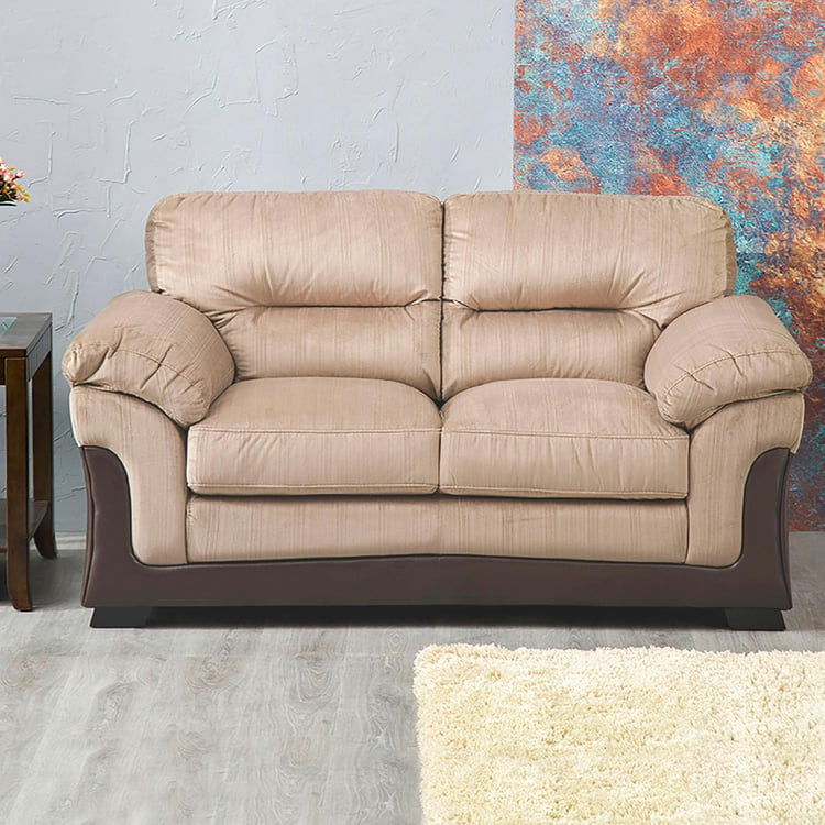 Vertigo Fabric 2-Seater Sofa - Beige