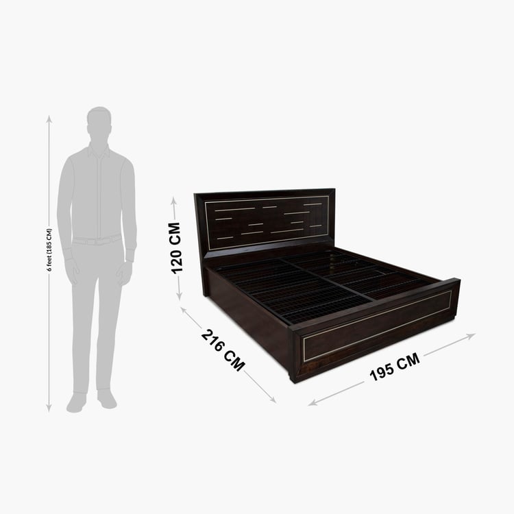 Elvis King Size Bed With Hydraulic Storage - 120 x 192 x 216 cm