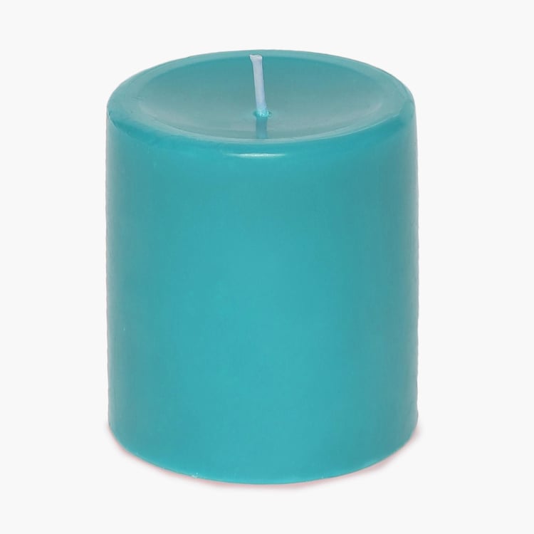 Colour Connect Blueberry Scented Pillar Candle