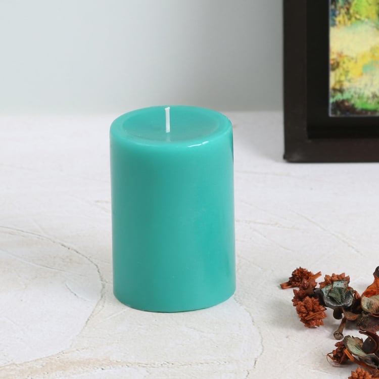 Colour Connect Blueberry Scented Pillar Candle