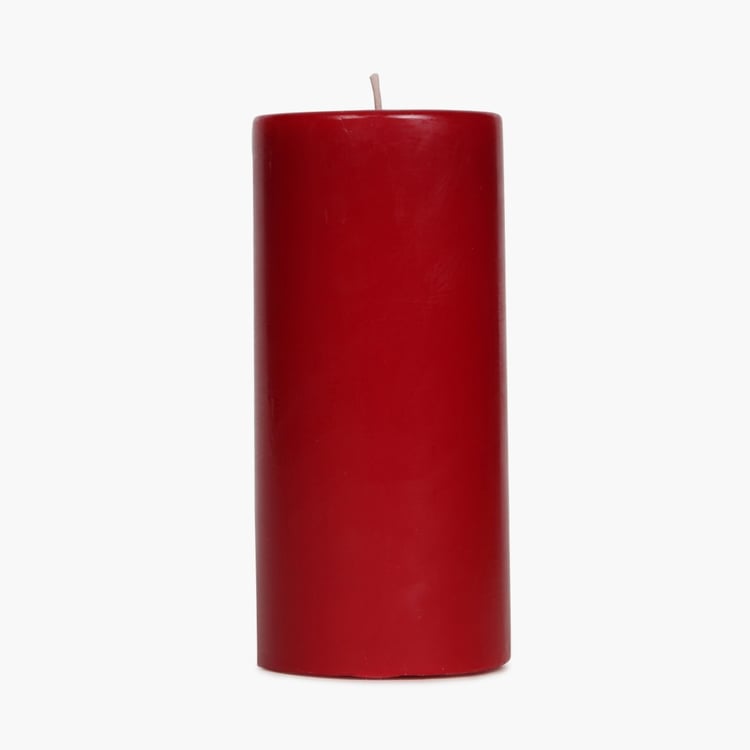 Colour Connect Pillar Candle 6 Inches-Raspberry