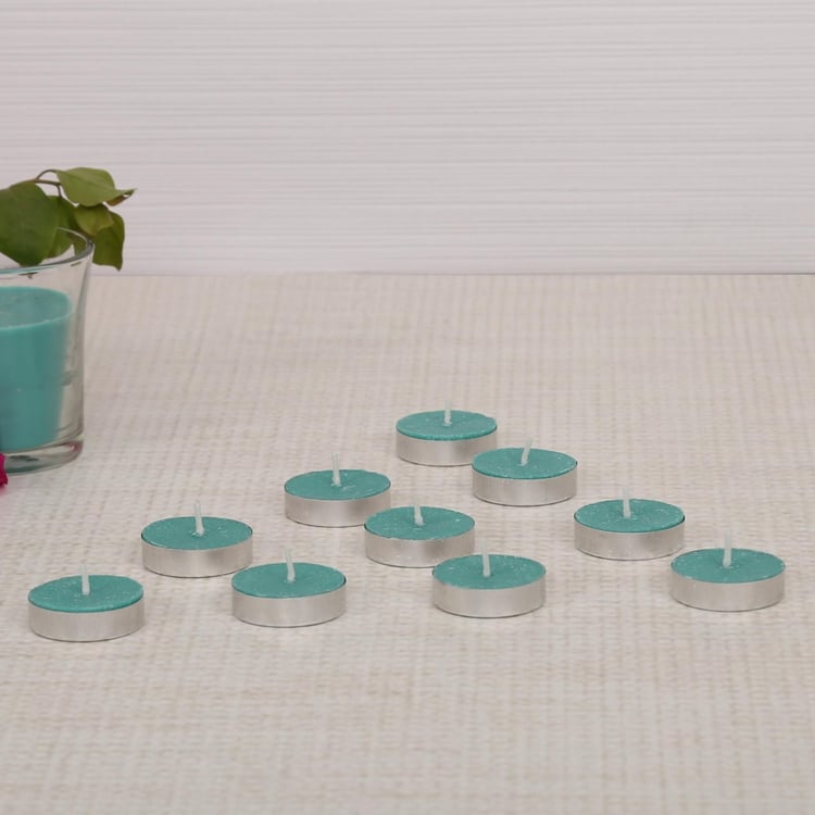 Colour Connect Set of 10 Blueberry Scented T-Lights Candles