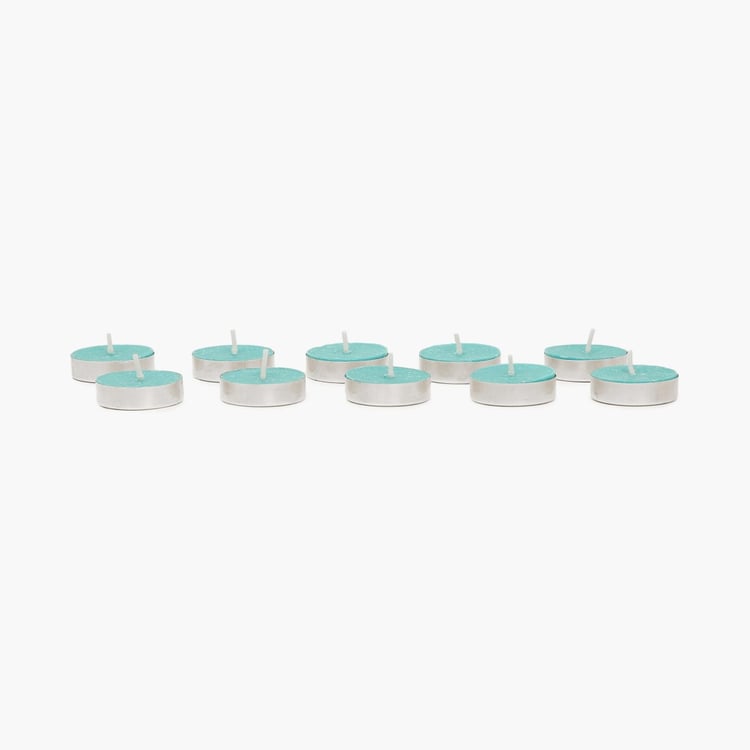 Colour Connect Set of 10 Blueberry Scented T-Lights Candles