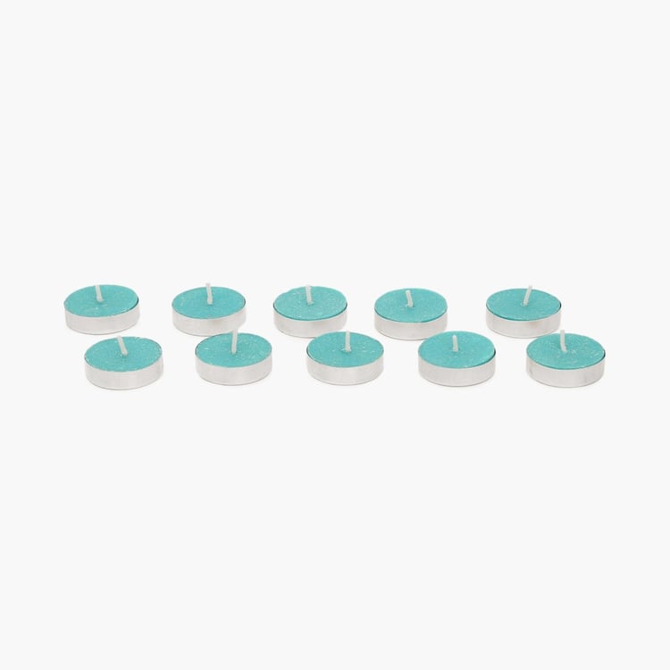 Colour Connect Set of 10 Blueberry Scented T-Lights Candles