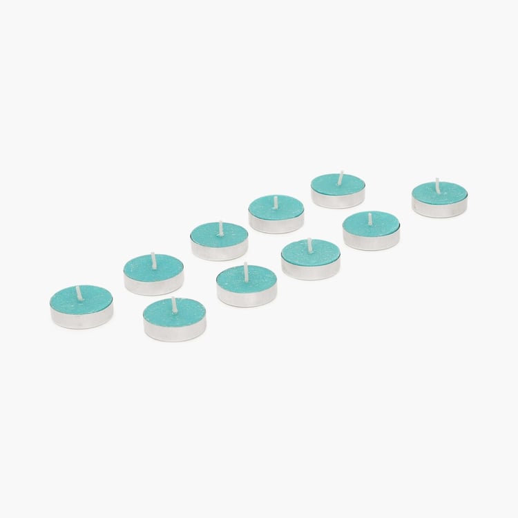 Colour Connect Set of 10 Blueberry Scented T-Lights Candles