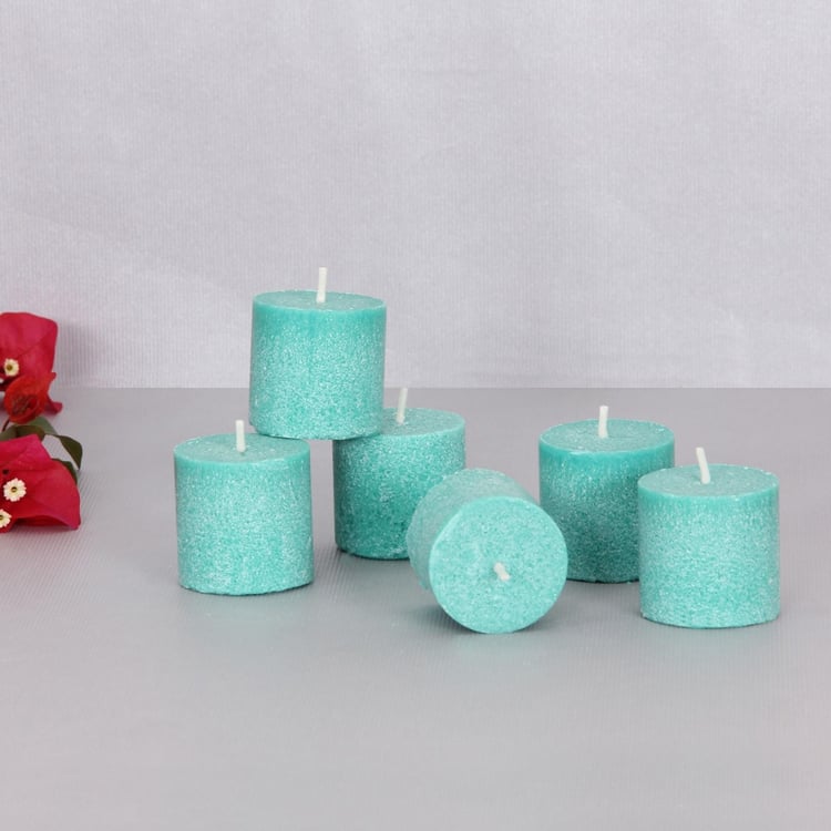 Colour Connect Set of 6 Blueberry Scented Votive Candles