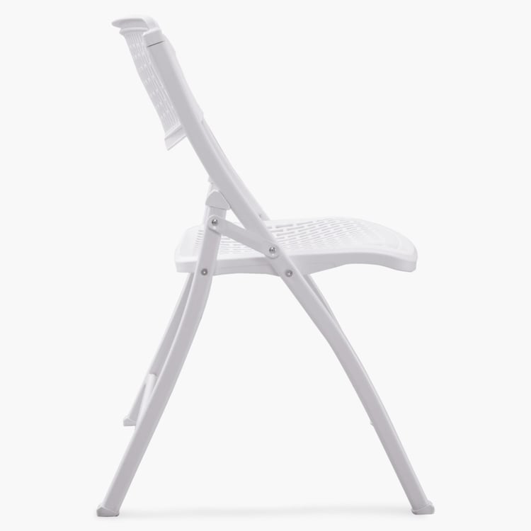 Mesh Folding Chair - White