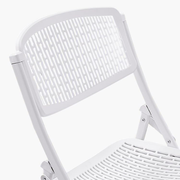 Mesh Folding Chair - White