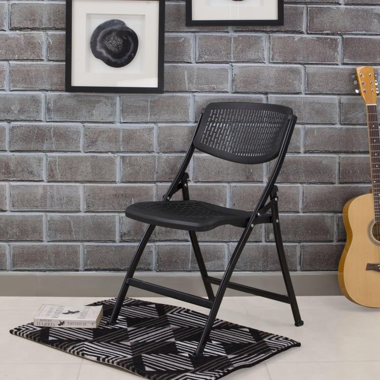 Mesh Folding Chair - Black